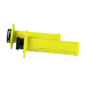 R20 LOCK-ON GRIPS HALF WAFFLE @ NEON YELLOW