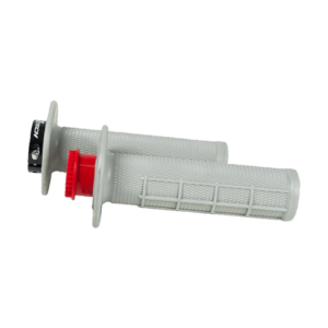 R20 MOTO LOCK-ON GRIPS HALF WAFFLE @ GREY