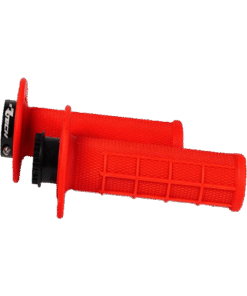 R20 MOTO LOCK-ON GRIPS HALF WAFFLE @ NEON RED