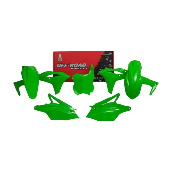KAWASAKI PLASTICS KIT 5 PCS @ KXF GREEN