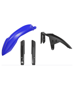 T7 FRONT FENDERS AND FORK PROTECTORS KIT @ YZ BLUE-BLACK