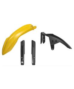 T7 FRONT FENDERS AND FORK PROTECTORS KIT @ YAMAHA YELLOW -BLACK