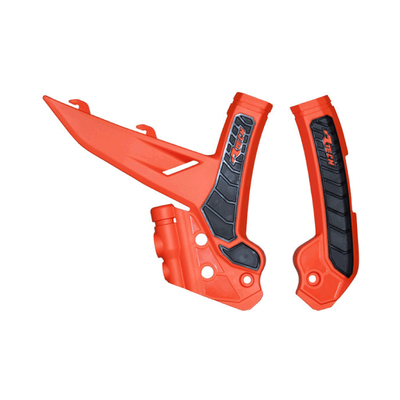 PLASTIC FRAME PROTECTORS BI-MATERIAL @ ORANGE-BLACK