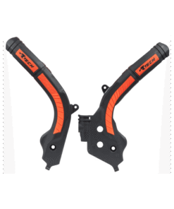 KTM PLASTIC FRAME PROTECTORS BI-MATERIAL @ BLACK-K ORANGE