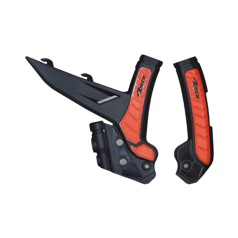 PLASTIC FRAME PROTECTORS BI-MATERIAL @ BLACK-ORANGE