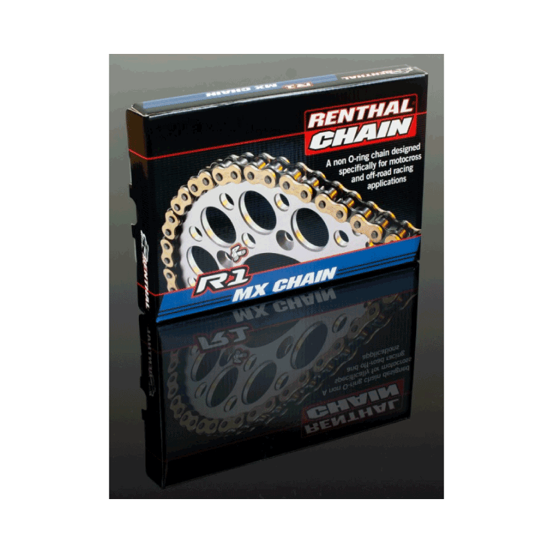 CADENA DORADA R1 PASO 420 LARGO 140 SIN ORING Off Road